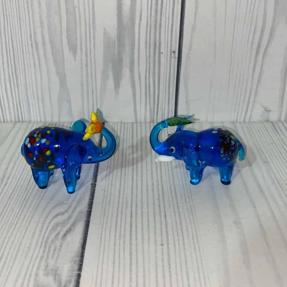 Pier 1 Imports Glass Elephants